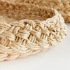Plum & Post Abaca French Braided Round Decorative Trays Set of 2 - 3 of 4