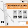Digital Energy® 6-Outlet Surge Protector Power Strip with 2 USB Ports - 3 of 4