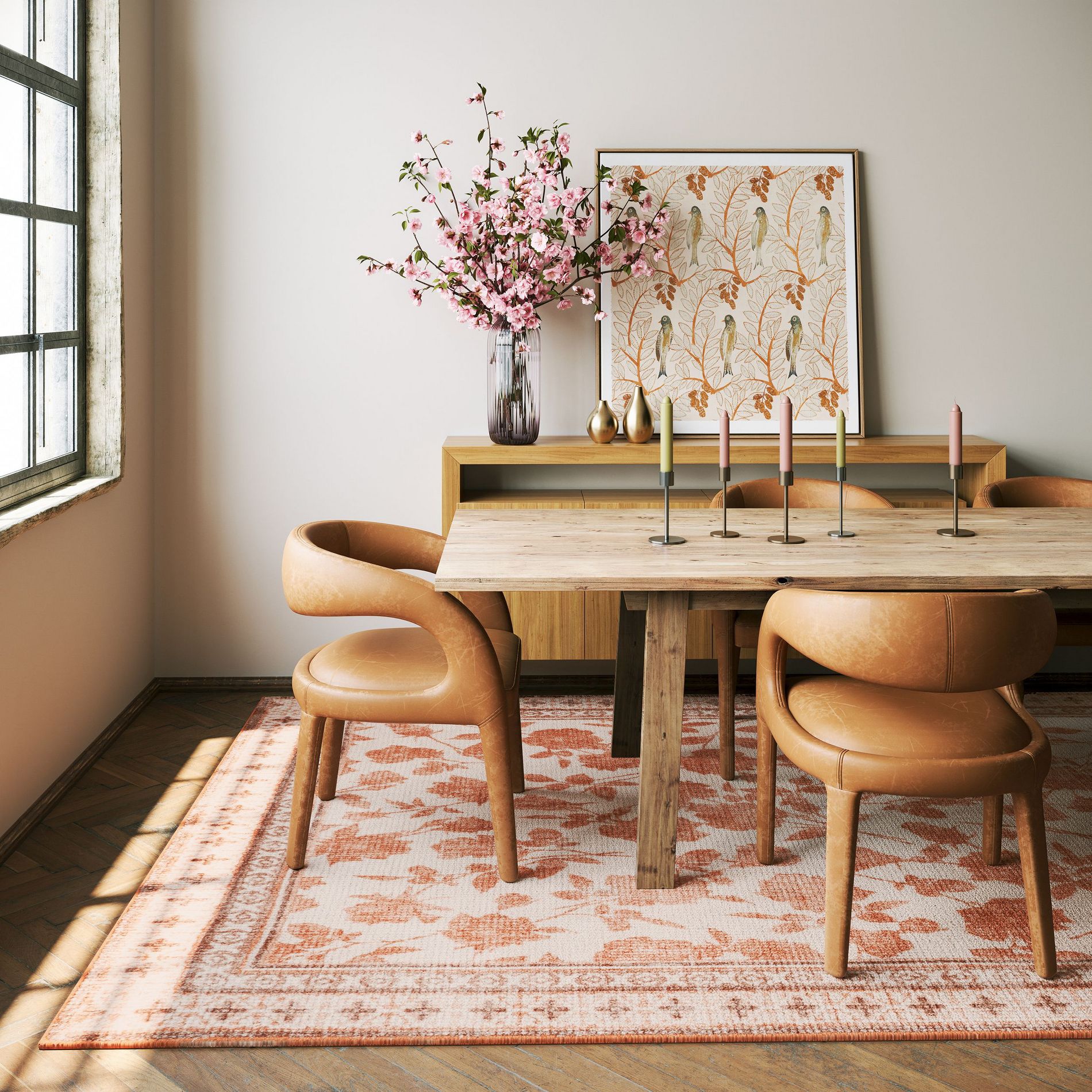 Padma Lakshmi x Rugs USA - Botanica Hand-Tufted Botanical Wool-Blend Rug