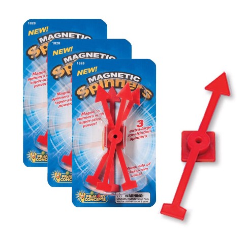 Primary Concepts Magnetic Spinners, 3 Per Set, 3 Sets : Target