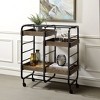 NicBex 1 Drawer Rolling Kitchen Island Cart with 2 Open Shelves,Kitchen Island on Wheels with Storage,Island Table for Kitchen - 2 of 4