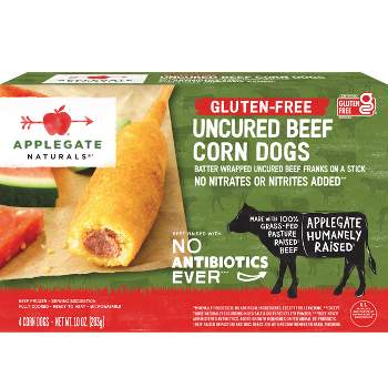 Applegate Gluten Free Frozen Uncured Beef Corn Dogs - 10oz