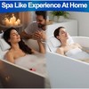 5 Star Super Deals Ergonomic Bathtub Pillow Cushion Full Body Bath Pillow & Mat w/ Air Mesh Cushion for Neck, Shoulder, Back Support Machine Washable - 3 of 4