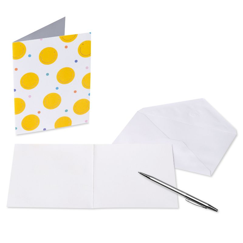 10ct Blank Notes Summer Smiley Toss, 4 of 8