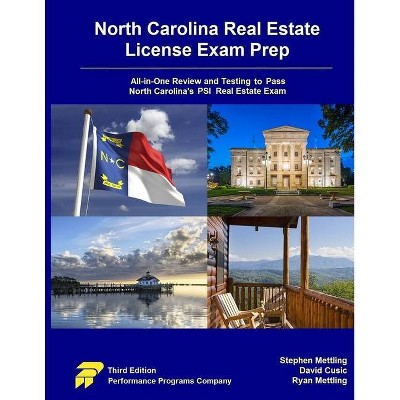 North Carolina Real Estate License Exam Prep - by  David Cusic & Ryan Mettling & Stephen Mettling (Paperback)