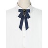 INSPIRE CHIC Women's Rhinestone Ribbon Pre-tied Brooch Bow Ties - 4 of 4