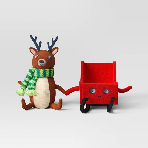 Christmas outlet reindeer duo (set )