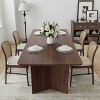 Dovelina Mid-Century Rectangle Wood Dining Table Modern Kitchen Table for 6 - 67" - 3 of 4