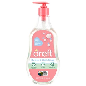 Dreft Bottle & Dish Soap Cleaner - 18 fl oz - 1 of 4