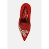 Rhinestones Embellished Satin Stiletto Pumps Women - 4 of 4
