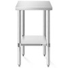 KUTLER Stainless Steel Table for Work and Prep, NSF Heavy Duty Commercial Kitchen Table for Restaurant - 2 of 4