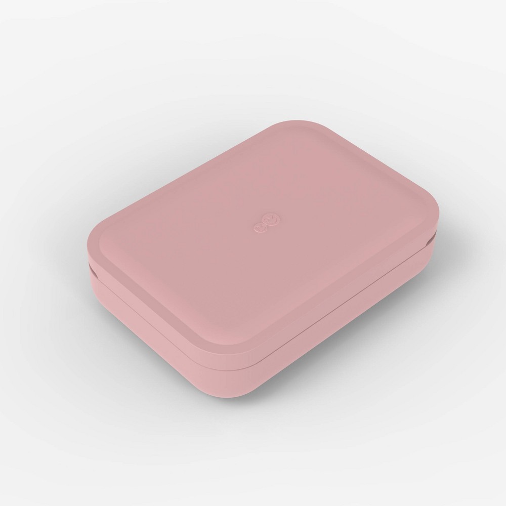 Photos - Serving Pieces EZPZ Baby-Led Travel Bento Box - Blush: Silicone, BPA-Free 