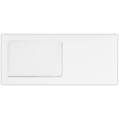 LUX Self Seal #10 Window Envelope 4 1/2" x 9 1/2" White Wove 500/Pack (10APW-WW-500)