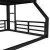 Kumasinova Bunk Bed,Metal Triple Bunk Bed with Ladder,Safety Guardrails for Kids,Bedroom,Noise-reduced Design - 4 of 4