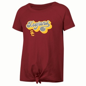 NCAA USC Trojans Girls' Knot T-Shirt - 1 of 3