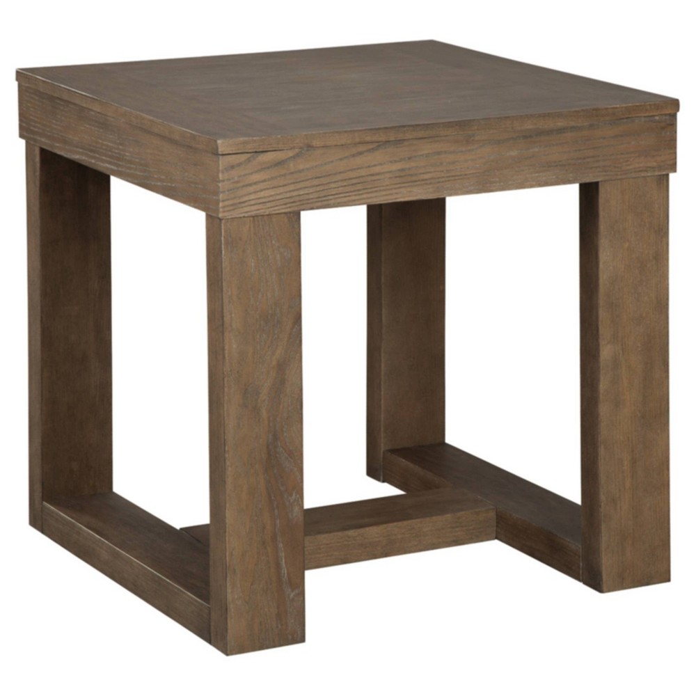 Photos - Coffee Table Ashley Cariton End Table Gray - Signature Design by 