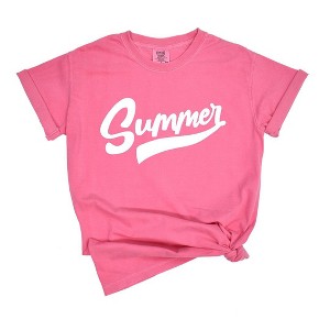 Simply Sage Market Women's Retro Summer Short Sleeve Garment Dyed Tee - 1 of 3