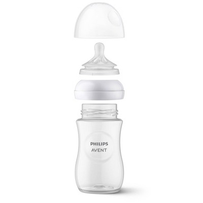 Avent Philips Natural Baby Bottle with Natural Response Nipple - Whales - 9oz/3pk