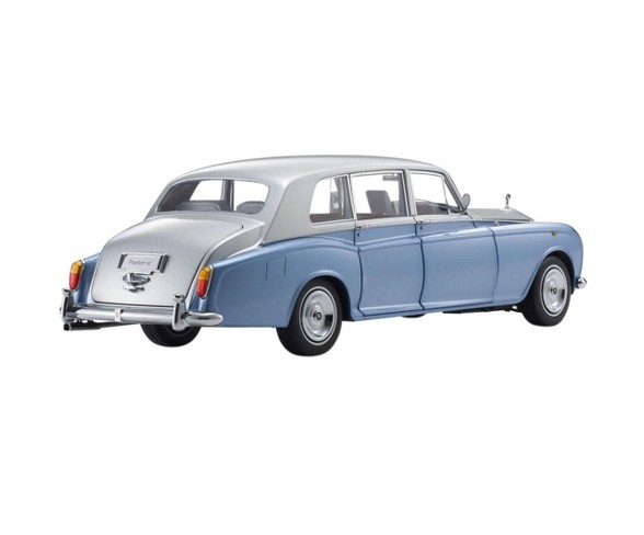 Rolls Royce Phantom VI Light Blue with Silver Top 1/18 Diecast Model Car by Kyosho