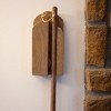 Lehman's Amish Handcrafted Broom Holder, Wall-Mount Stained Wooden Storage Solution for Corn Brooms, Fireplace Brooms and More - image 4 of 4