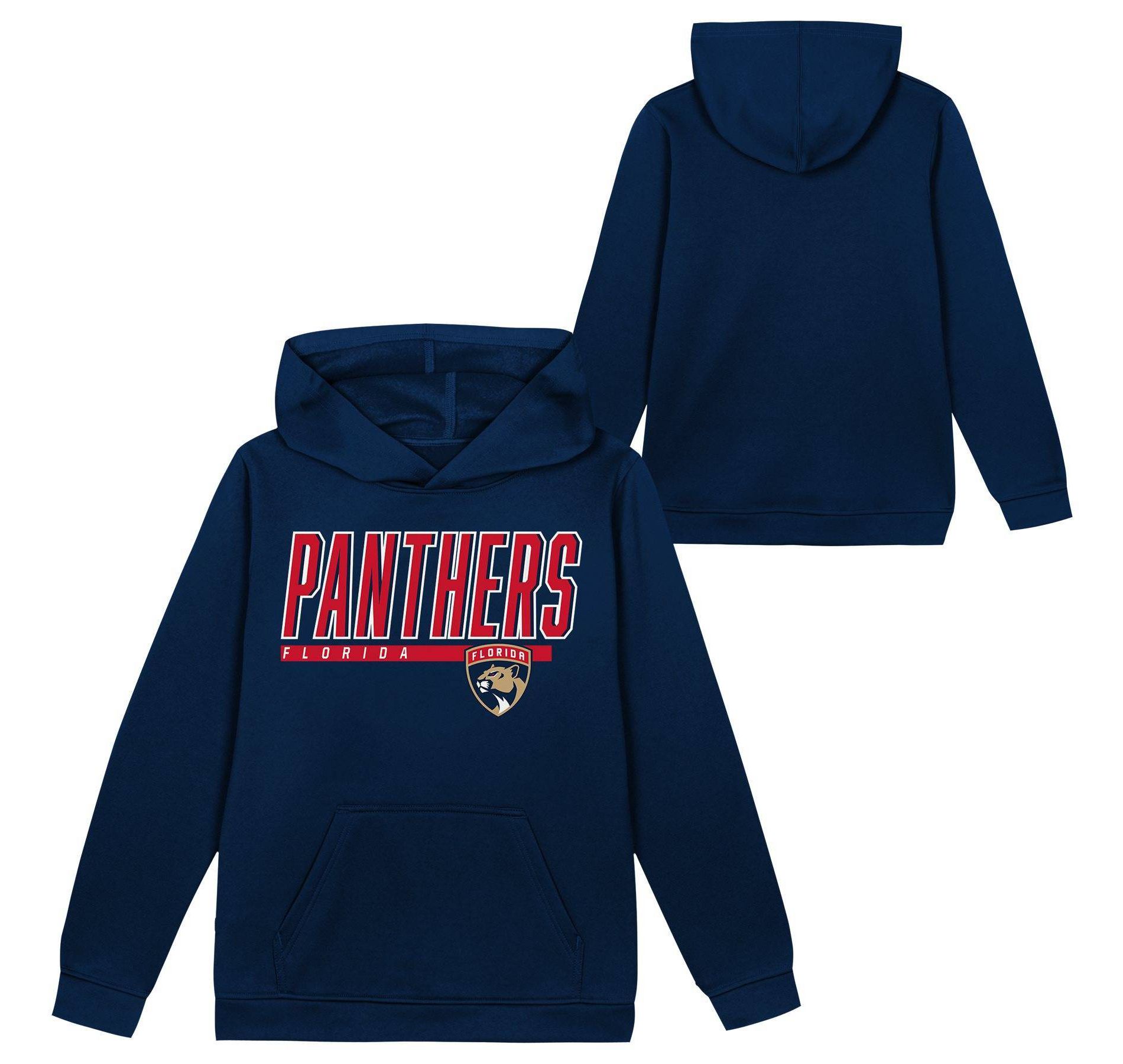 NHL Florida Panthers Boys' Poly Fleece Hooded Sweatshirt