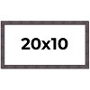 PosterPalooza | Panoramic Slim Profile Brown Picture Frame - UV Acrylic, Foam Board Backing, Hanging Hardware - 2 of 4