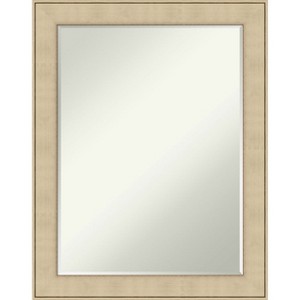 Amanti Art Classic Honey Silver Petite Bevel Bathroom Wall Mirror 28 x 22 in. - 1 of 4