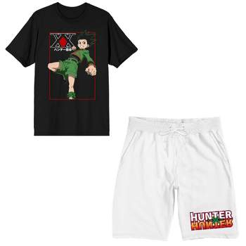 Hunter X Hunter Gon Freecss Men's Short Sleeve Shirt & Sleep Shorts Set
