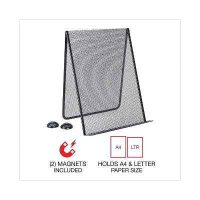 Black Metal Mesh Free Standing Document Holder