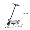 Maggift Kick Scooters Kids Ride on Scooter With Kickstand Scooter Bell Faster Speed And Longer Usage Time Rear Gift for Kids, White, 29.3"*6.5"*34.7" - 3 of 4