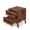 TIRAMISUBEST Walnut & Black Buffet Sideboard Cabinet: A Stylish and Modern Storage Solution for Elevating Your Dining Room - 4 of 4