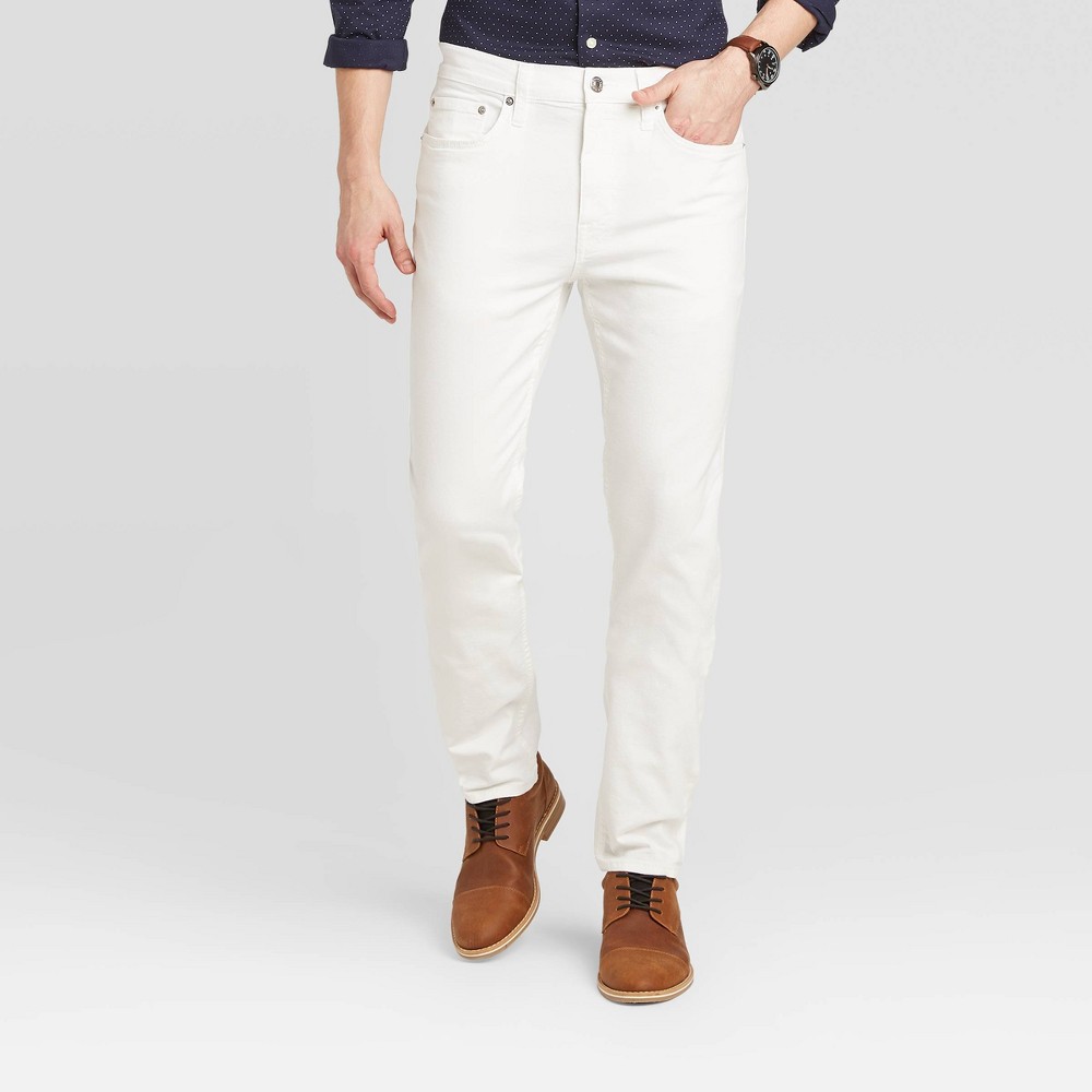 Men's Slim Lightweight Denim - Goodfellow & Co White 34x30 was $29.99 now $20.0 (33.0% off)