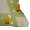 16"x16" Lane And Lucia Dandelion Checkerboard Square Throw Pillow Green - Deny Designs - image 3 of 4