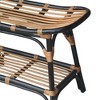 New Pacific Direct Damara Rattan Bench w/ Shelf - 4 of 4