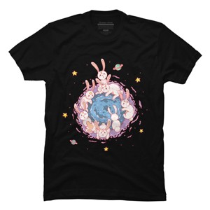 Men's Design By Humans Rabbit Hole By Chofy87 T-Shirt - 1 of 4