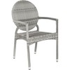 Valdez Stackable Arm Chair Indoor/Outdoor (Set Of 2) - FOX5205 - Grey - Safavieh - 4 of 4