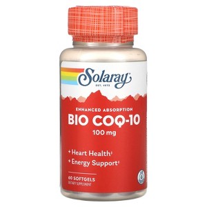 Solaray Bio COQ-10, Enhanced Absorption , 100 mg, 60 Softgels - 1 of 2