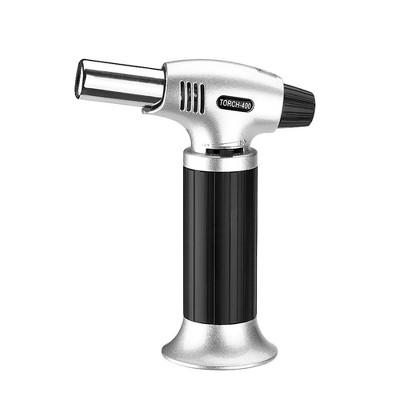 MOVSSOU Culinary Butane Torch Lighter with Safety Lock Adjustable Flame (Butane Gas Not Included)