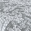 Collections Etc Jacquard Textured Leaf Design Reversible Bedspread - 3 of 3