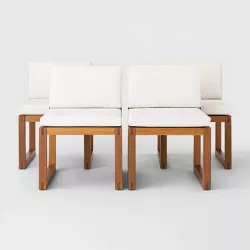 Kaufmann 2pk Wood Patio Dining Chairs - Natural - Project 62™