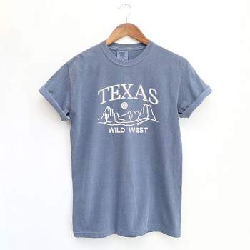 Simply Sage Market Women's Texas Wild West Short Sleeve Garment Dyed Tee