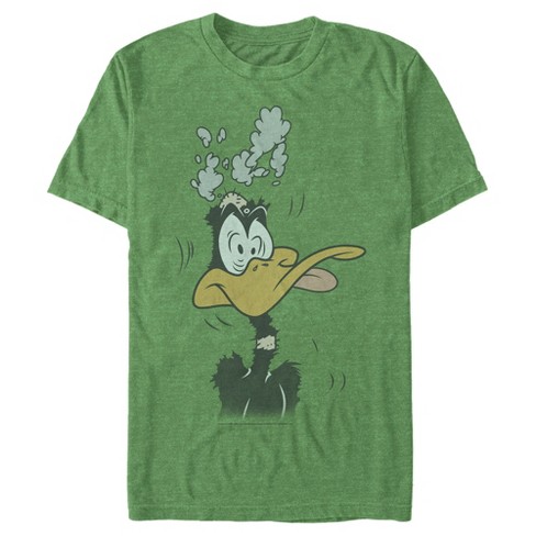 Looney Tunes Men's Daffy Duck Big Face Washed T-Shirt 