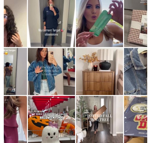 Collage of people showing off their #TargetStyle