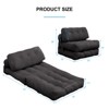 Mjkone Folding Sofa Bed, Convertible Sleeper Chair with Pillow - 3 of 4
