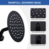 WOWOW 1-Spray Patterns with 1.8 GPM 8 in. Wall Mount Rain Fixed Shower Head in Brushed Nickel - 3 of 4