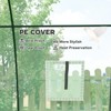 Tunnel Hoop House Greenhouse,Hemmed PE Cover with Sandbags, Dual Roll-Up Doors & Screen Windows for Year-Round Gardening - 3 of 4