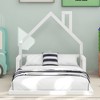 ALEXOUN Kids Floor Bed with House-Shaped Headboard & Solid Wood Slats,Platform Bed Frame for Girls Boys,No Box Spring Needed - 4 of 4