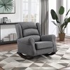 Lyngins Rocking Chair with Loose Seat,Tight Back Cushion,Glider Rocking Chair,Accent Chair for Bedroom,Living Room,Garden - 2 of 4