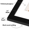Americanflat Poster Frame with Mat - Wooden Picture Frame with Plexiglass Cover - 3 of 4