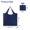 Unique Bargains Reusable Washable Shopping Totes with Handles Foldable Cloth Grocery Bag - 2 of 4